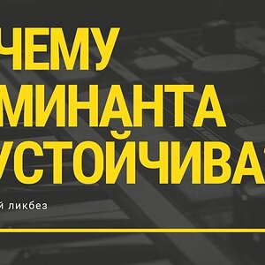 Почему доминанта неустойчива?