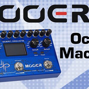 Гитарный эффект Mooer Ocean Machine (Delay, Reverb, Looper)