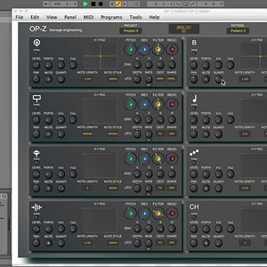 OP-Z teenage engineering Groovebox Editor в виде VST и автономной версии