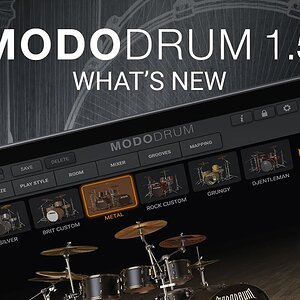 MODO Drum 1.5 - Что нового: реалистичные, естественные и настраиваемые барабанные партии