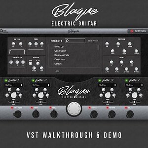 Blaque - Dark Electric Guitar VST Plugin (Walkthrough & Demo)